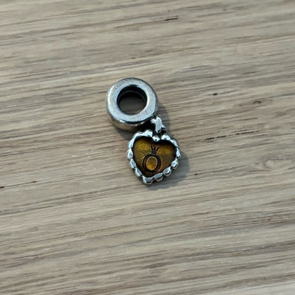 Pandora genuine cognac heart retired heart charm - Picture 6 of 7
